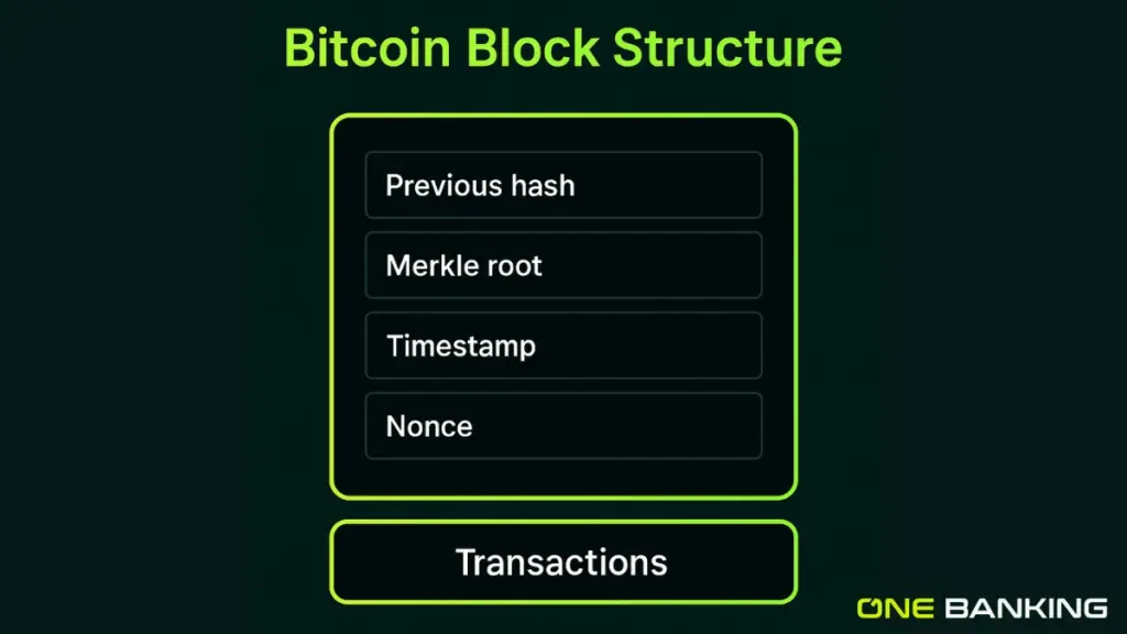 Bitcoin Block Structure Diagram