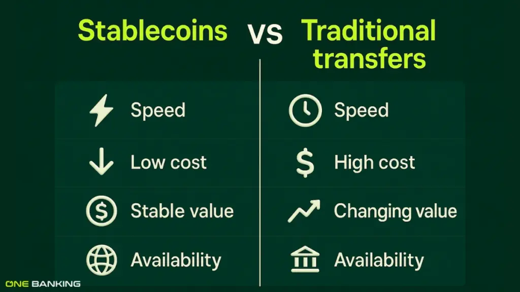Stablecoins vs Traditional Transfers